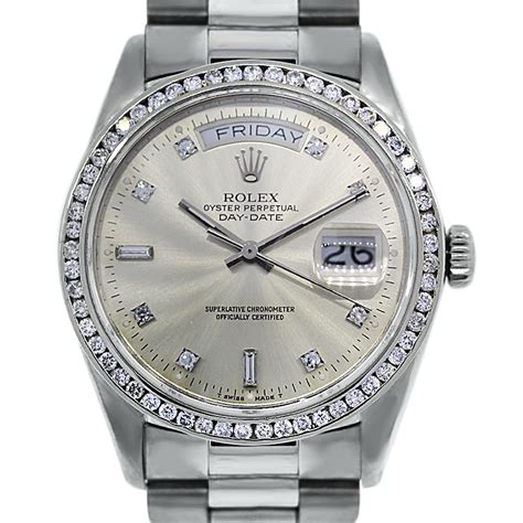 rolex weissgold brillanten|white gold rolex watch.